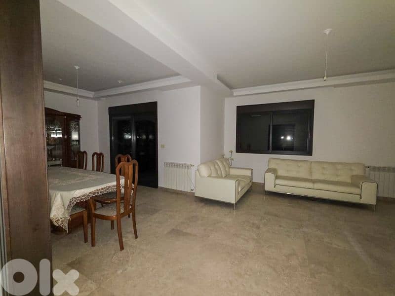 Fully Furnished Apartment in Mazraat Yachouh, Metn with Sea View 0