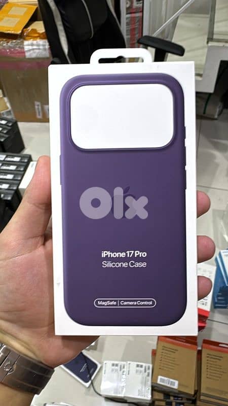 Apple Silicone Case magsafe Iphone 17 pro Purple Fog 0