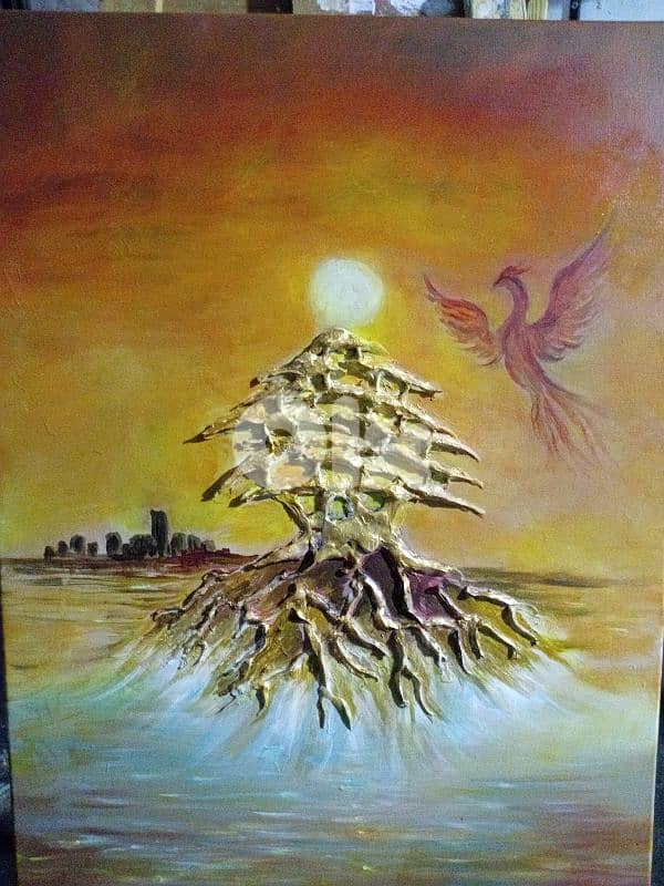 لوحة الوان اكرليك 0