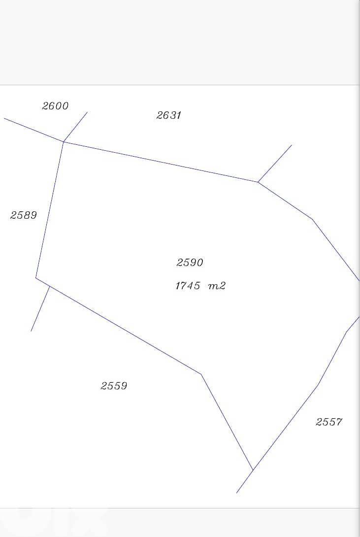 ارض للبيع عقار ٢٥٩٠ شبطين ـ ضهرالهوة ـ١٧٤٥م٢ (71096090 00961)CHABTINE 1