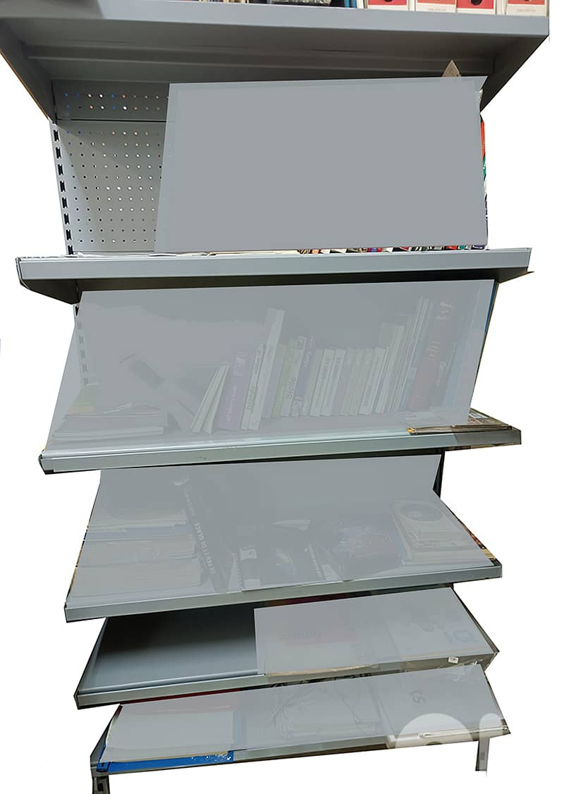 Metal stands with shelves 1