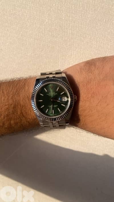 Rolex datejust mint green dial