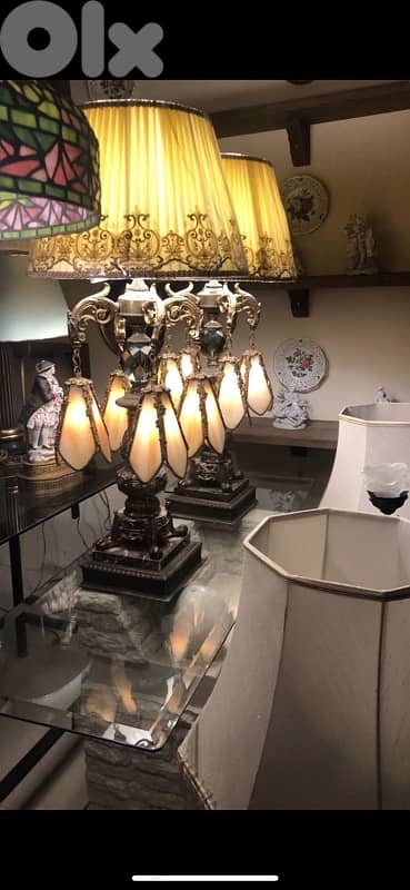 pair of Tiffany table lamps 7