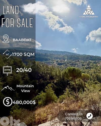 Land for sale Baabdat / أرض للبيع في بعبدات