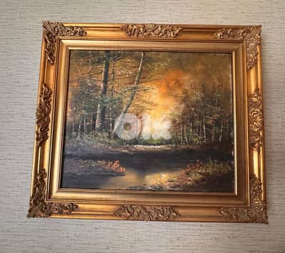 Tableau paysage nature. 68cm×76cm.