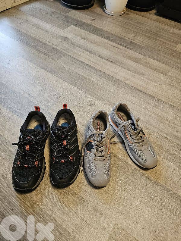 The North Face shoes and Milutary shoes both size 40 2