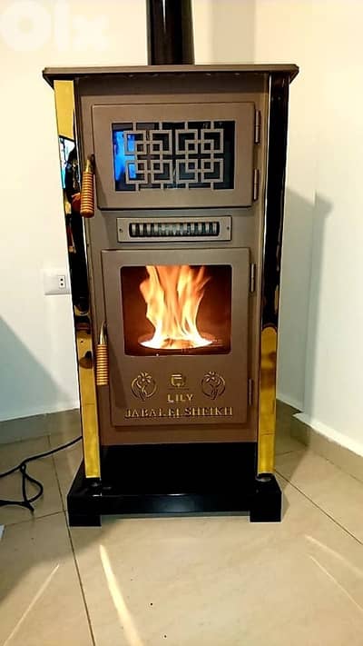 موقد تدفئة منزلي فاخر يعمل على المازوت