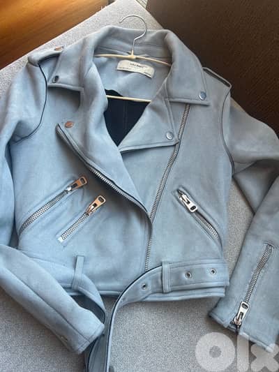 Zara biker suede jacket