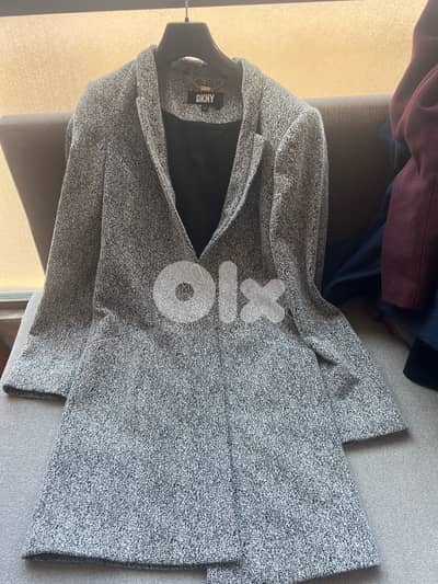 DKNY tweed coat