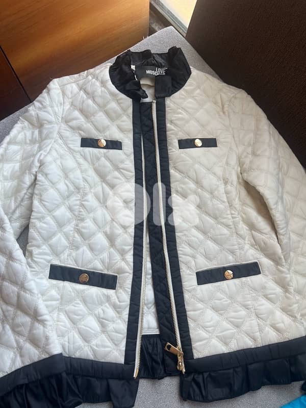Moschino white and black stylish jacket 0