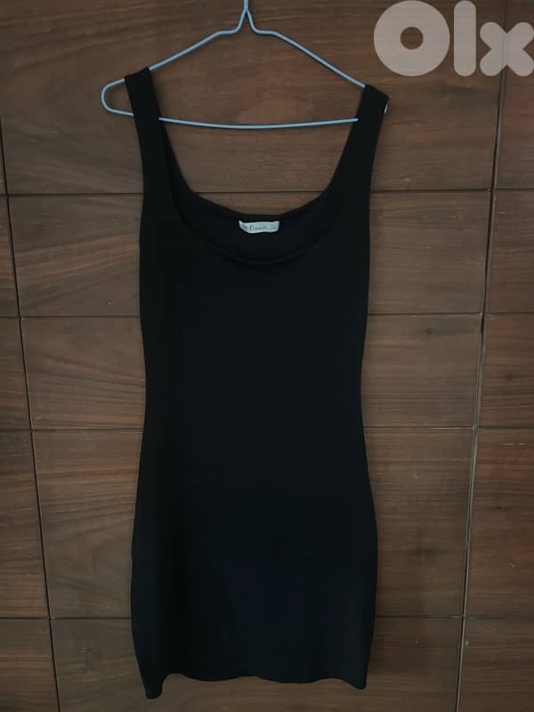 Crankum black midi classy dress 0