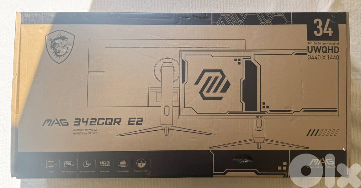 MAG 342CQR E2 - 180 Hz - UWQHD 34" Curved monitor / screen 0