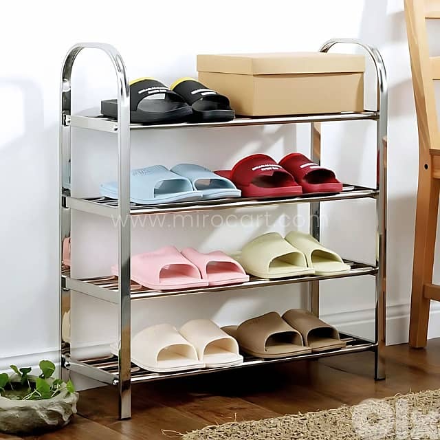 Premium Stainless Steel Shoe Rack – Heavy-Duty, Holds 15+ Pairs 5