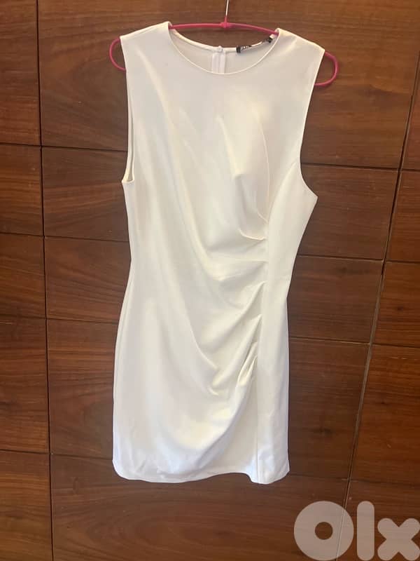 Zara white classy dress 0