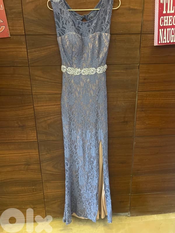 long party laced dress 0