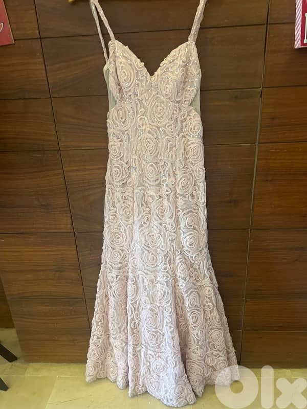 Party light pink dress 0