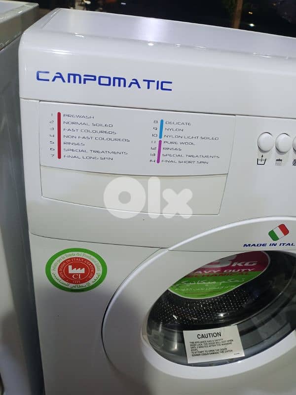 غسالا كامبو متك ايطالي 8 كيلو تحكم مكنيك 1