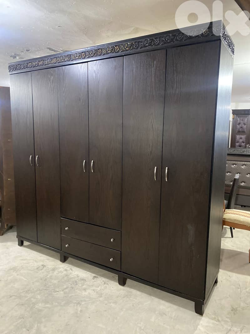 اوضة نوم شغل توصاية خشب زان ولاتي ملبسة قشرة 3