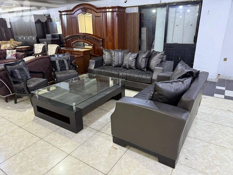 طقم كنبايات شغل توصاية اربع قطع وطاولة 5