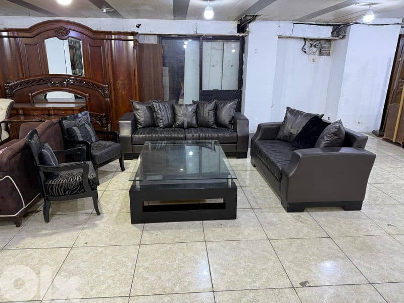 طقم كنبايات شغل توصاية اربع قطع وطاولة 6