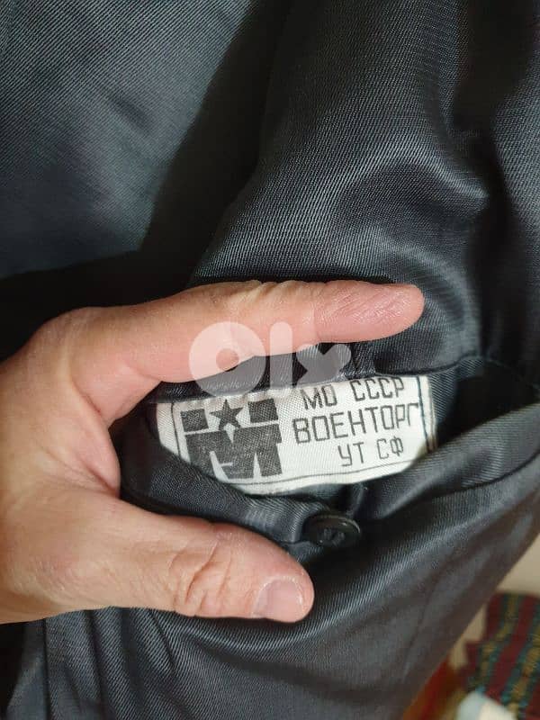 authentic Soviet Navy black wool coat 1