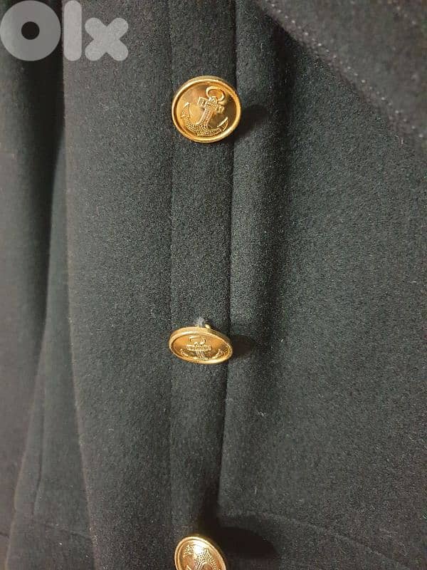 authentic Soviet Navy black wool coat 2