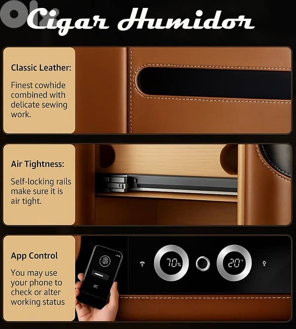 Campomatic Habana High End Hand Made Luxury 1200 Cigar Humidor 1