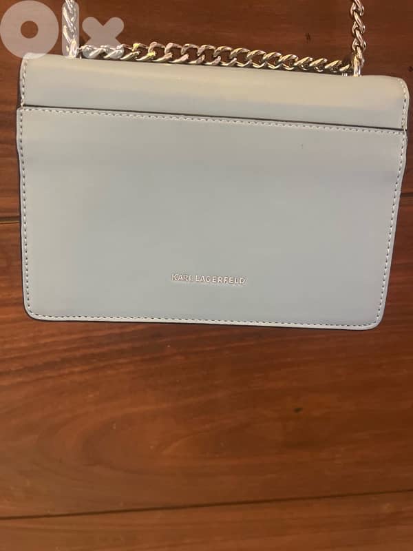 Karl Lagerfeld light blue bag 2