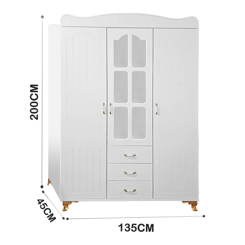 Wooden Baby Bed With Closet Treasury And Dresser - سرير أطفال خشبي 1