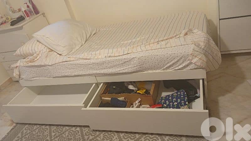 bed 90x195 with drawers 1