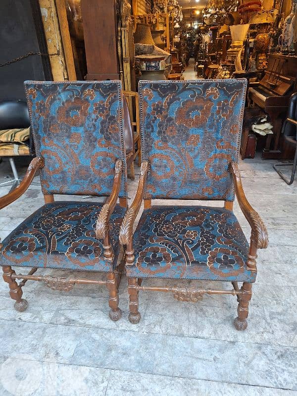 كنب فوتوي برجير عدد٢ ضهر عالي شغل فني رائع جدا 2