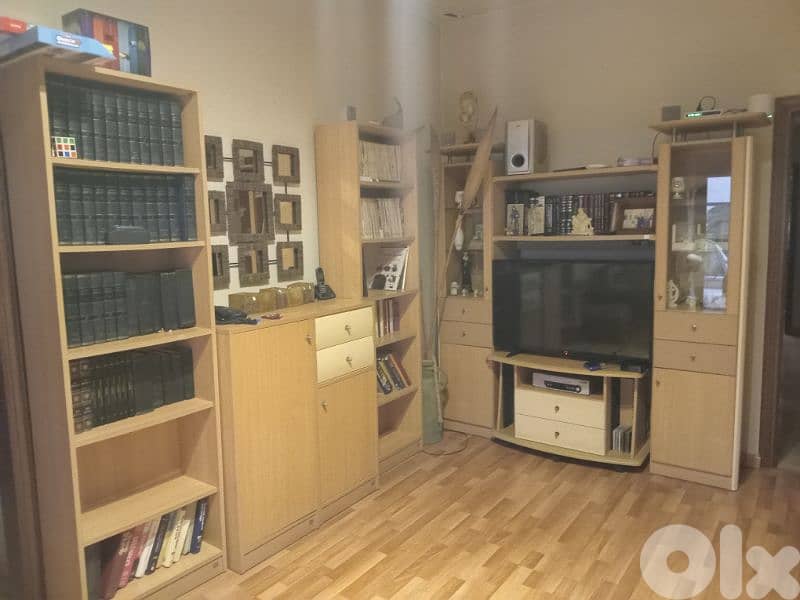 bookshelves and tv cabinet used like new 0