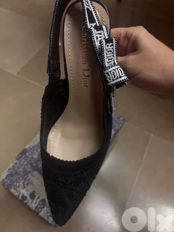 Dior slings black heels 1