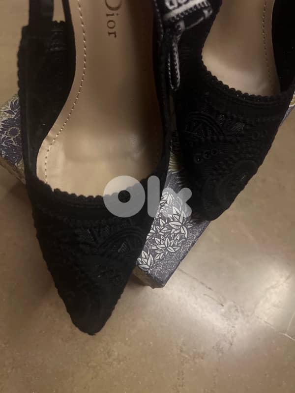 Dior slings black heels 2