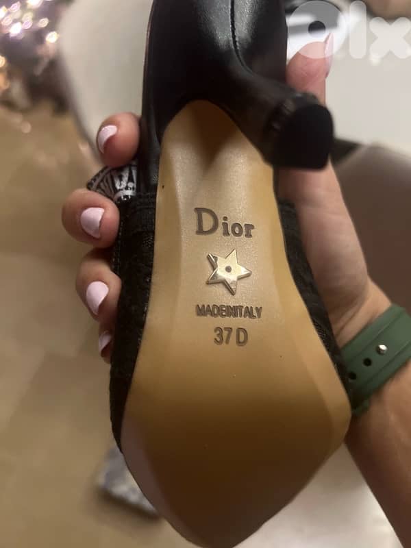Dior slings black heels 3