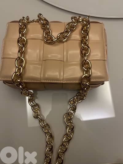 Bottega Veneta Beige small cross bag