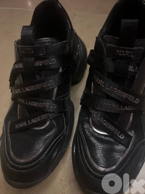 Karl Lagerfeld black sneakers 1