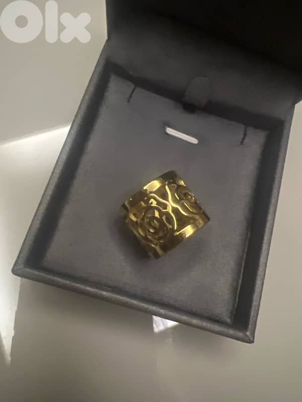 Gold plated ring size 7 0