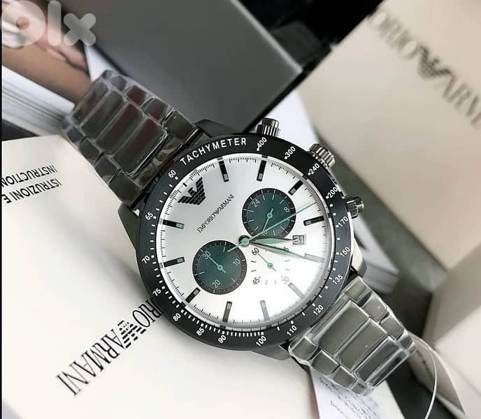 Genuine Black & white Emporio Armani watch 1