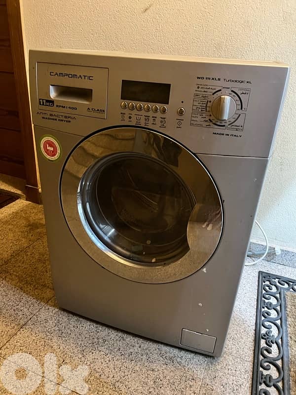 Campomatic washing mashine & dryer غسالة ونشّافة 1