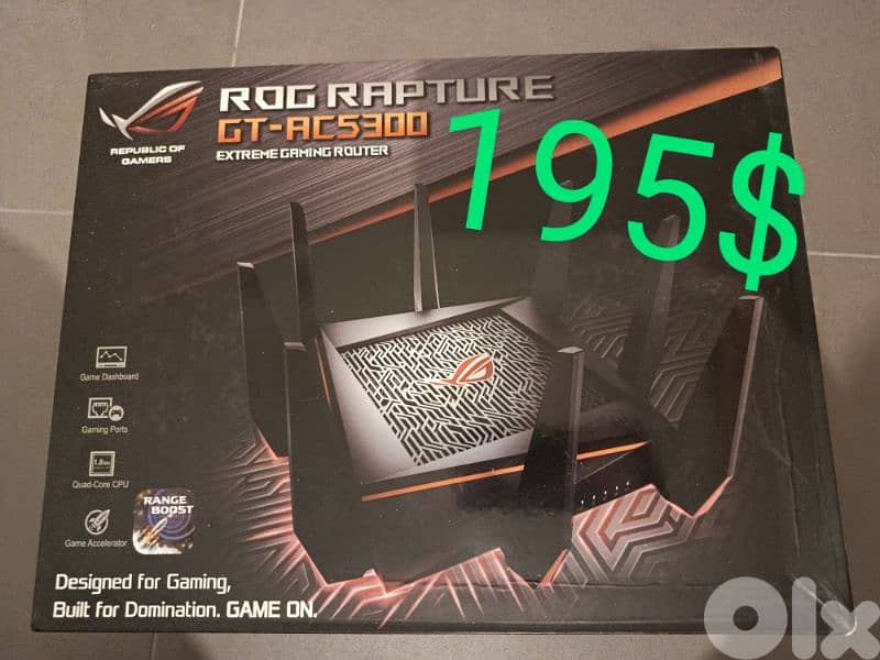 Gaming Router Asus Rog Rapture GT-AC5300 - Black Friday Sale 0