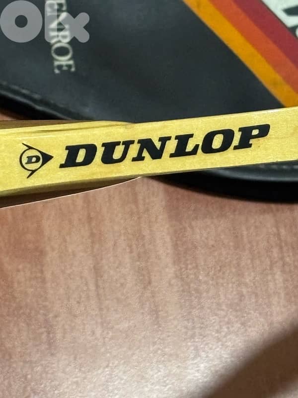 Vintage DUNLOP Maxply McEnroe wooden racquet tennis 4