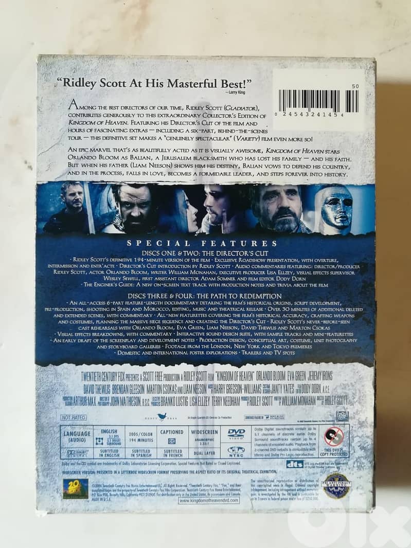 Kingdom of heaven 4 discs box set special director s cut 4