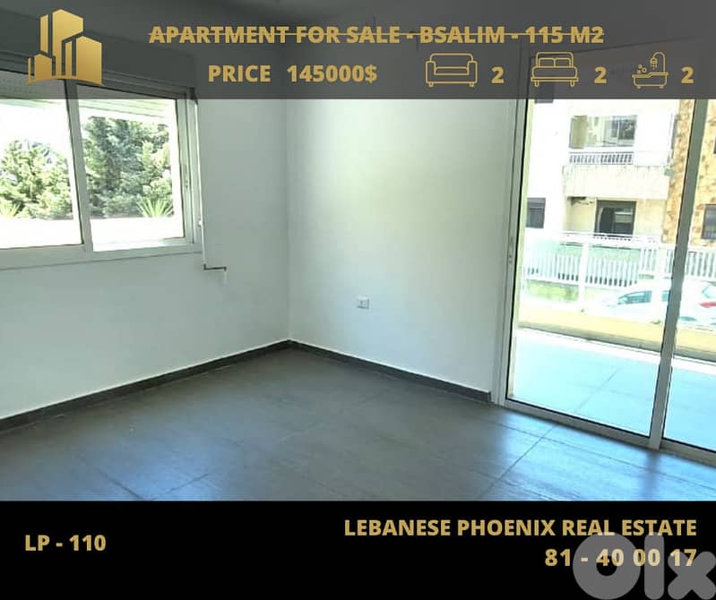 Brand New 110sqm Apartment for sale in Bsalim with Sea &mountains view 0