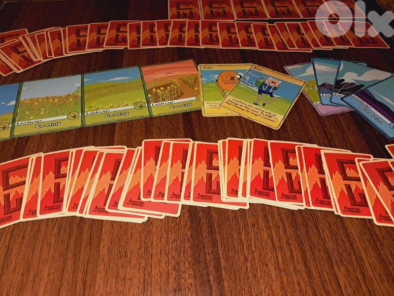 Adventure Time Card Wars Playmat + 2 decks Full Set 8