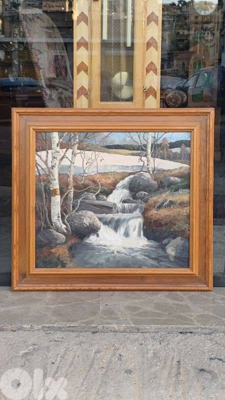 لوحة رسم زيتي اوروبية 1