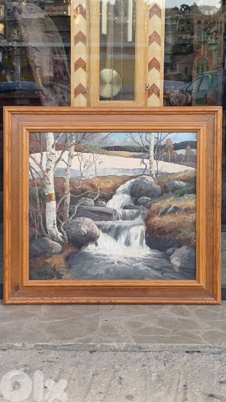 لوحة رسم زيتي اوروبية 2