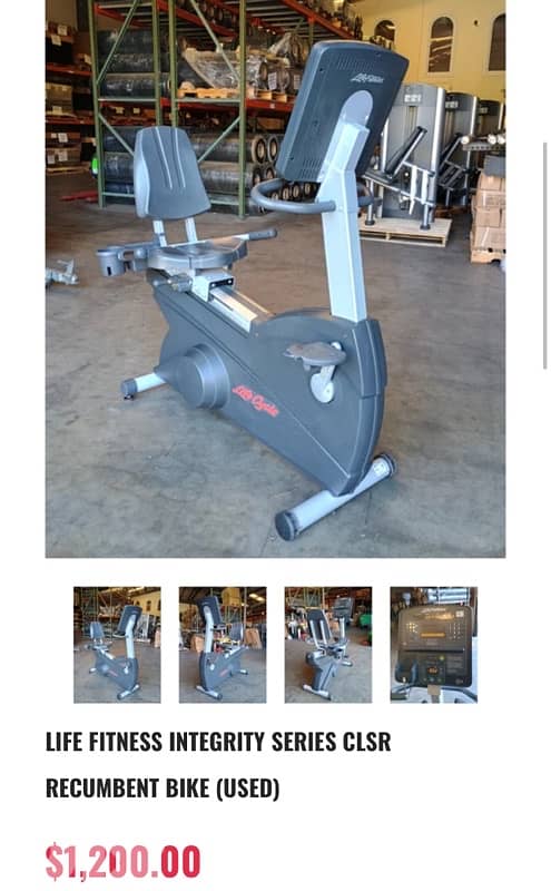 life fitness Integrity bike 0