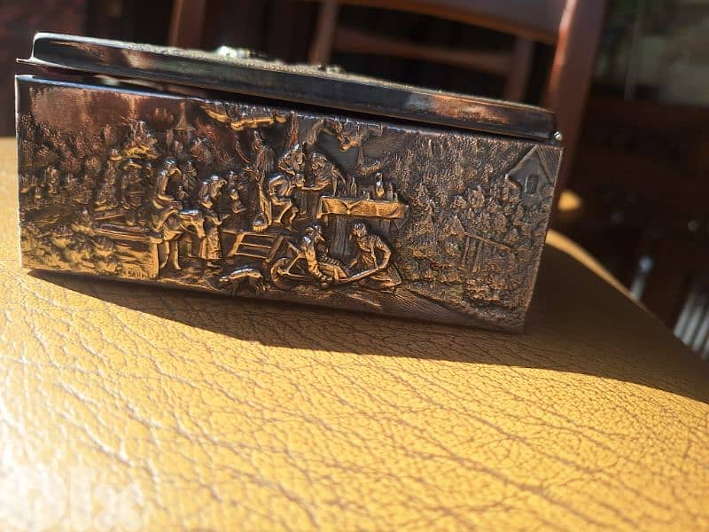 vintage box silver plated hand made 1