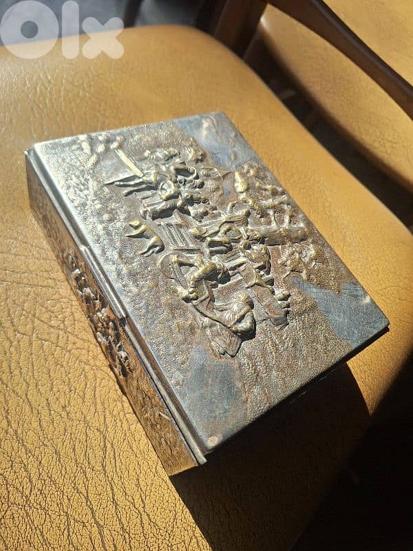 vintage box silver plated hand made 4